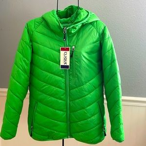 Puffer Jacket with hoodie, new